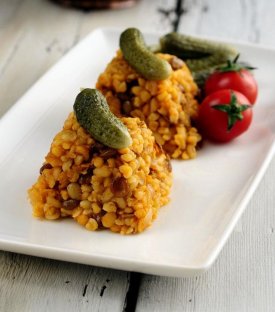 Yeşil Mercimekli Bulgur Pilavı