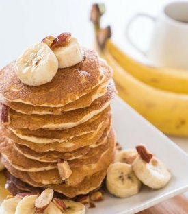 Şekersiz Muzlu Pancake